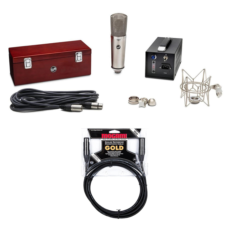Warm Audio WA-67 Tube Condenser Microphone w/ Mogami Gold XLR Cable Bundle