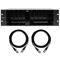 Lindell 510 Power MK2 10-Slot 500-Series Chassis Bundle with Mogami XLR Cables