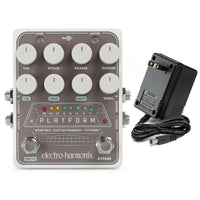 Electro-Harmonix Platform Stereo Compressor/Limiter Guitar Effects Pedal with Power Supply