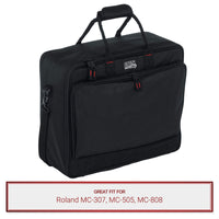 Gator Cases Padded Nylon Equipment Bag fits Roland MC-307, MC-505, MC-808