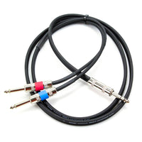 ProCo Excellines IPBQ2Q-5 1/4" TRS Male to Dual 1/4" TS Male Insert Cable, 5-Foot