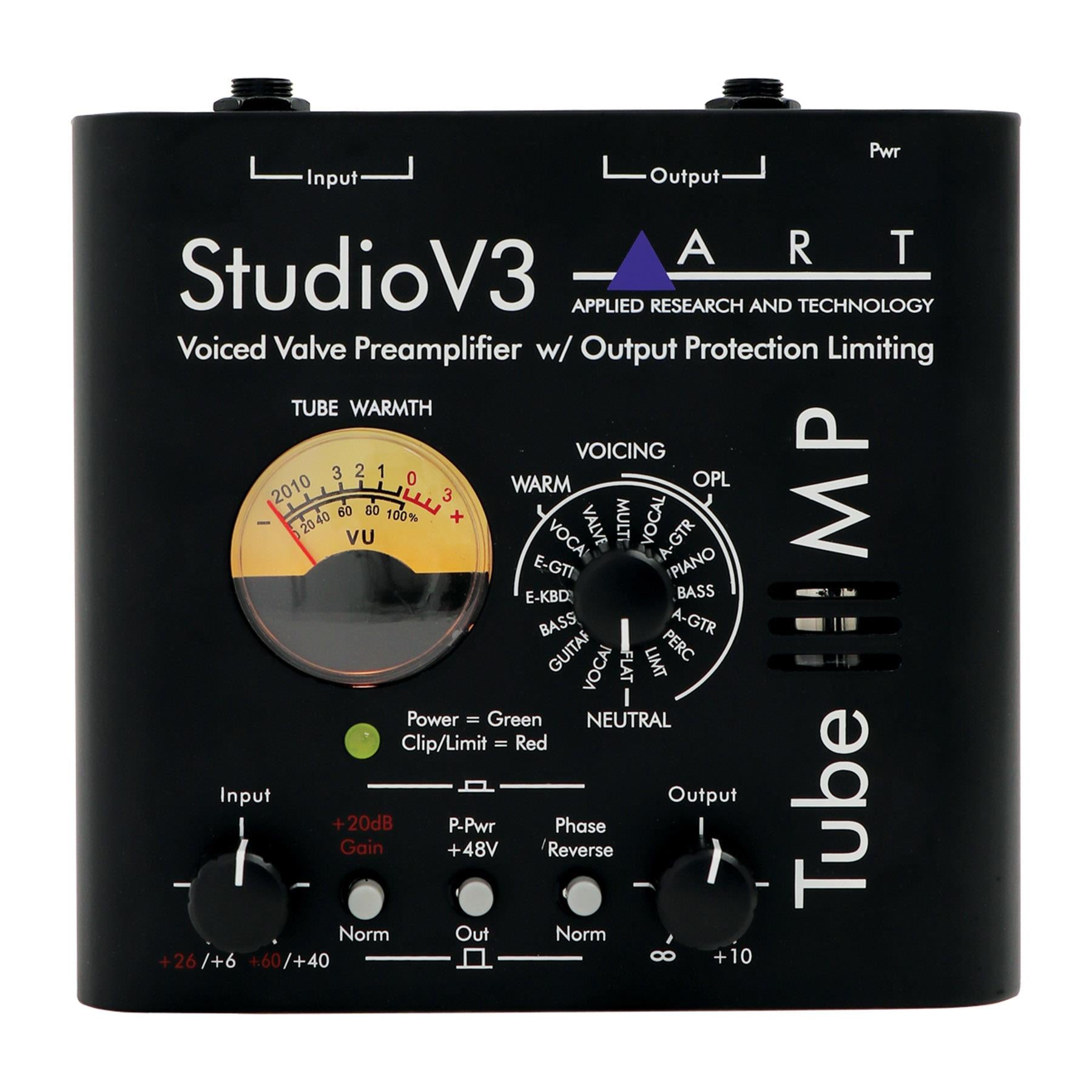 -ほぼ未使用- ART TUBE MP STUDIO V3, XLRケーブル ART Tube MP Studio V3 Microphone Preamp Bundle with 2 XLR Cables