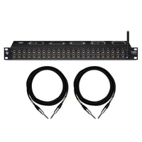 Black Lion Audio PBR TRS-BT 48-Point 1/4" Patchbay Bundle with Mogami TRS Cables