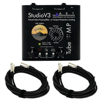 ART Tube MP Studio V3 Microphone Preamp Bundle with 2 XLR Cables