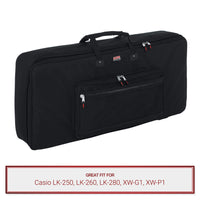 Gator Cases Keyboard Gig Bag fits Casio LK-260, LK-280, XW-G1, XW-P1