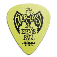 Ernie Ball 9191 .88mm Green Everlast Heavy (H) Delrin Guitar Picks, 12-Pack
